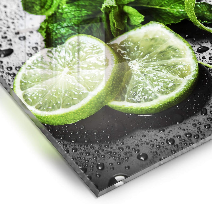 murando Spritzschutz Glas für Küche 60x60 cm Küchenrückwand Küchenspritzschutz Fliesenschutz Glasbil