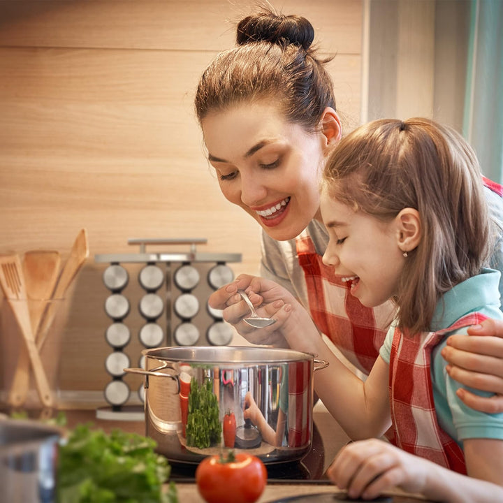 Relaxdays Gewürzständer inkl. 20 Gewürzdosen, mit Streueinsatz, tragbar, nachfüllbares Gewürzregal,
