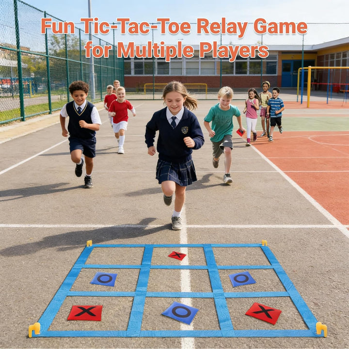 Riesiges Tic Tac Toe, Outdoor-Spielset, Sitzsack-Wurfspiele für Kinder & Erwachsene, Tic Tac Toe Meh