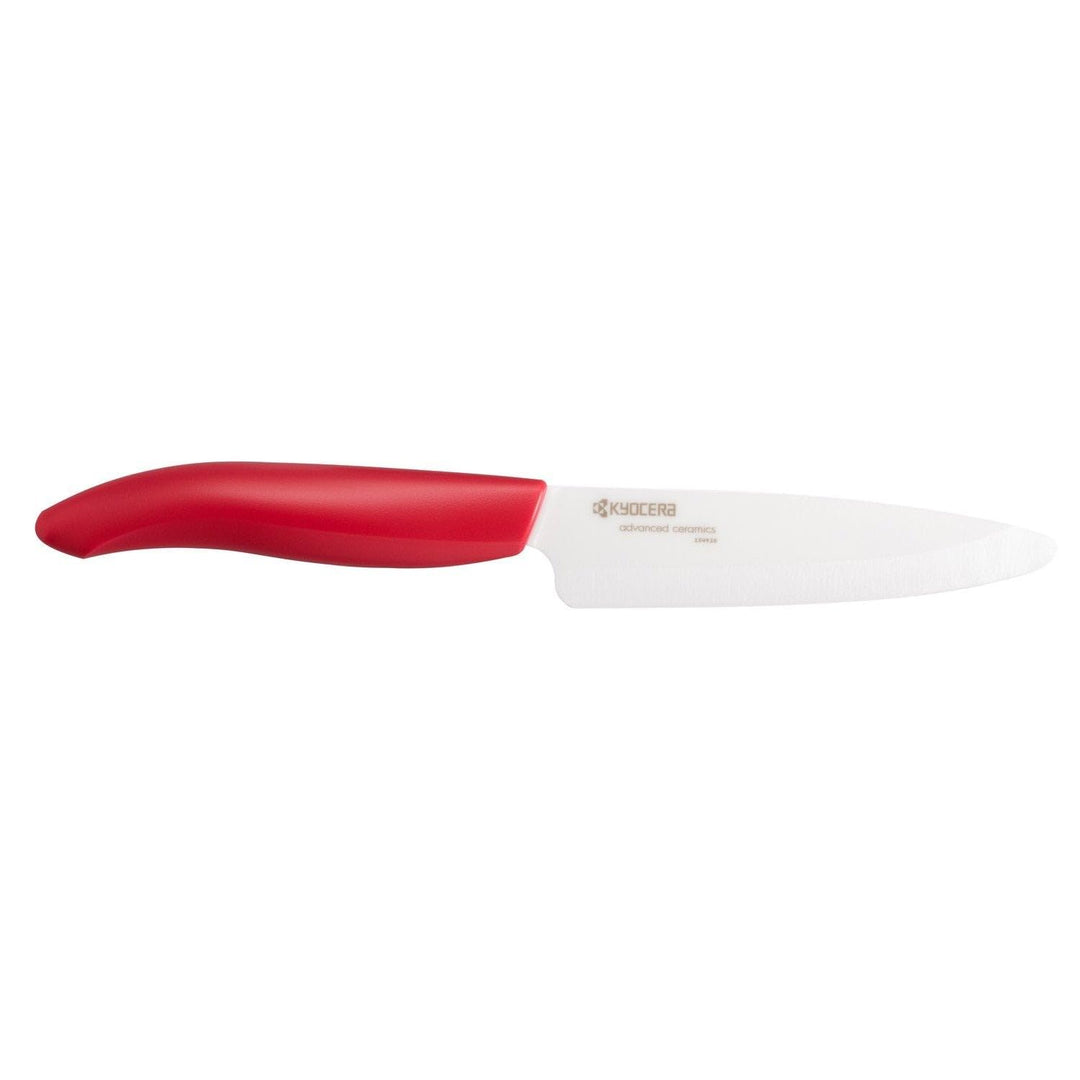KYOCERA GEN COLOUR Obst- und Gemüse-Keramikmesser FK-110WH-RD Allzweckmesser mit extrem scharfer Ker
