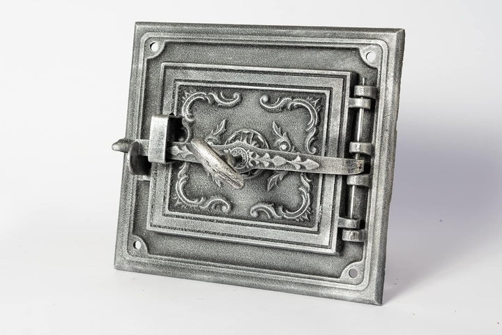 SEZAM Polish Foundry Gusseisen Schornsteinreinigung Aussentür, Alte Silberne Farbe 32.50x7x30cm, Sil