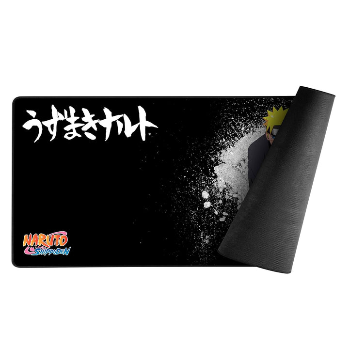 Konix Naruto Shippuden XXL Gaming-Mauspad 90 x 46 cm - rutschfeste Gummibasis - Naruto-Motiv - Schwa