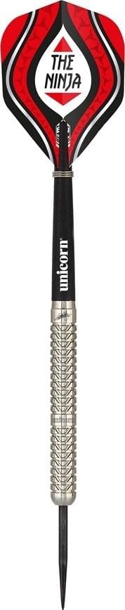 Unicorn Seigo Asada-Maestro 90% Tungsten Natural Dartpfeile mit Stahlspitze 25 g rot / schwarz, 25 g
