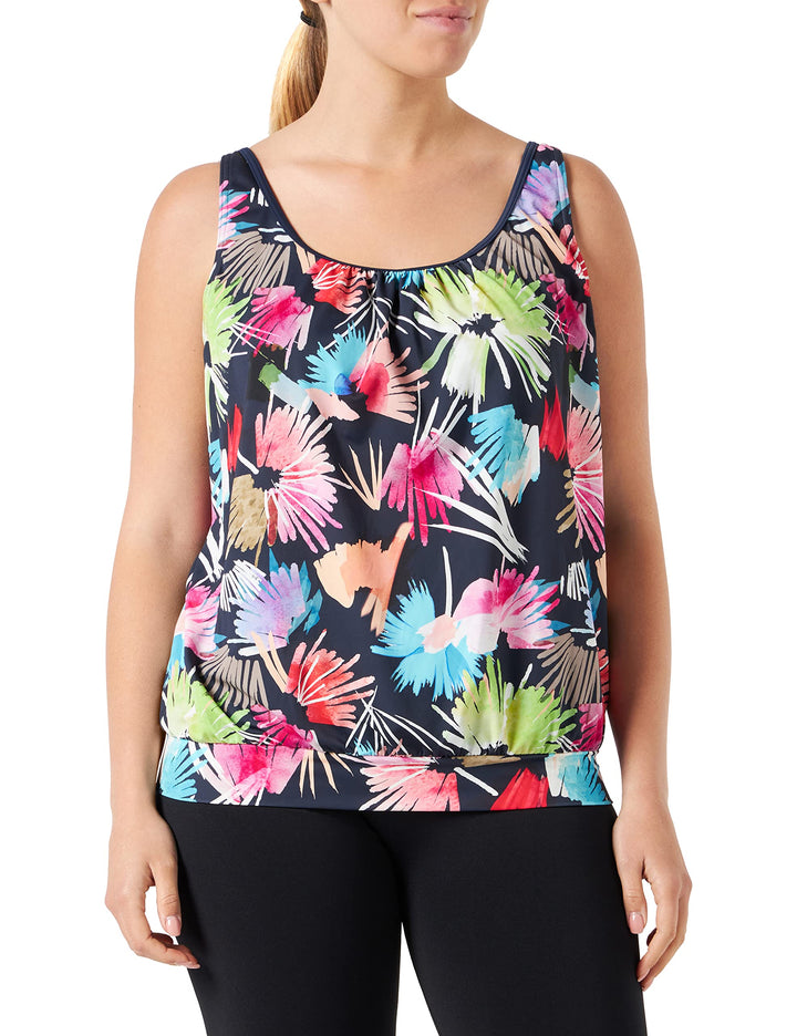 Firefly Damen Mayla Tankini-Oberteil, Navy Dark/Flower