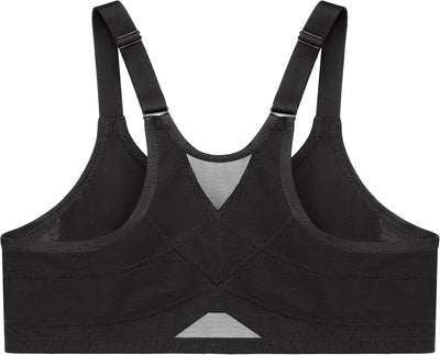 Glamorise Damen Full Coverage Bra 95D Schwarz, 95D Schwarz