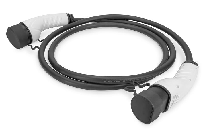 DIGITUS Mode 3 Ladekabel für Elektroautos & PHEV – 5 m – Typ 2 auf Typ 2 – 1-Phasig – 32 A – 7,4 kW