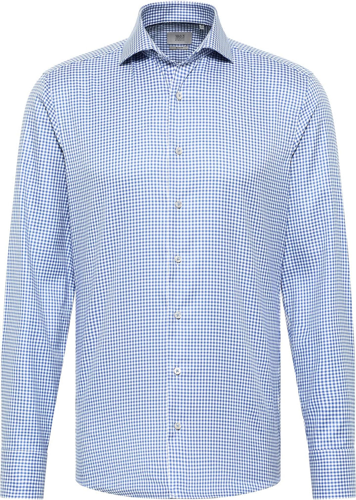 eterna Herren Twill-Hemd Slim FIT 1/1 blau 42_H_1/1