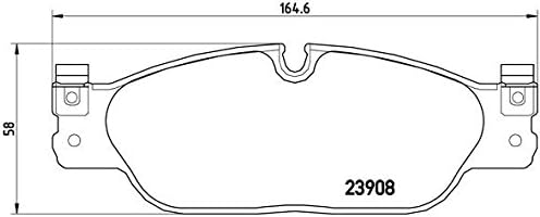 Brembo P 36 021 Bremsbelagsatz, Scheibenbremse - (4-teilig)