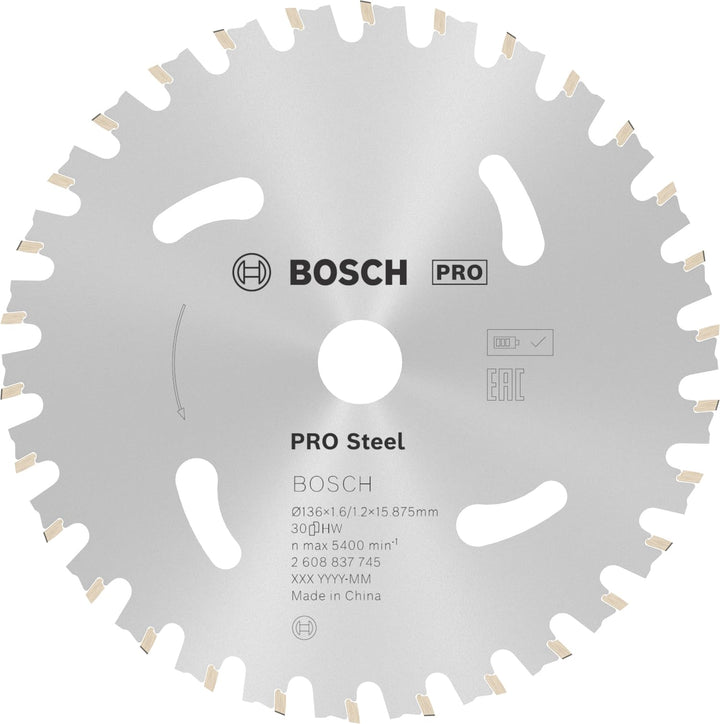 Bosch Accessories Bosch Professional 1x Kreissägeblatt Standard for Steel (Stahl, Sägeblatt Ø 136 x