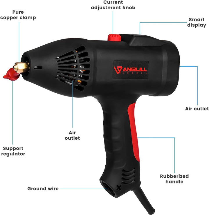 Anbull MMA Elektroden Schweissgerät,140A Tragbar ARC Schweisser, 220V/3000W, IGBT Inverter Stick Arc