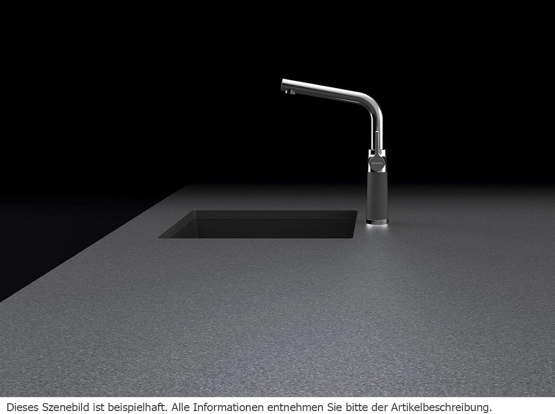 SCHOCK Küchenarmatur SC-540 Asphalt – Hochdruck Armatur CRISTALITE mit Festauslauf und Standard Norm