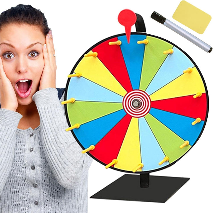 Generisch Glücksrad Zum Drehen,Spinnings Prize Wheel,8/12/15 Slots Tabletop Roulette Wheel Mit Ständ