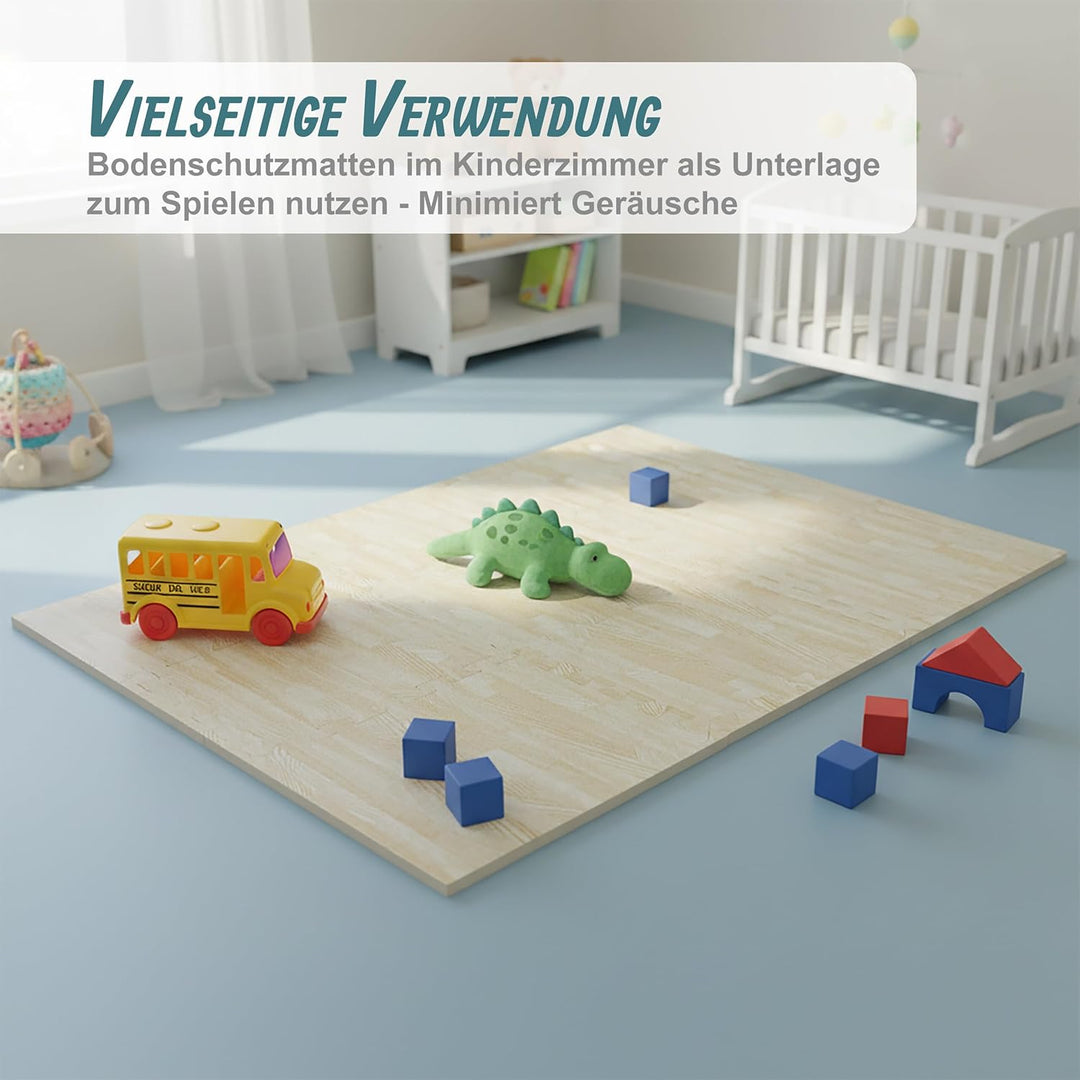 Relaxdays 36 x Bodenschutzmatte, Puzzlematten für Sport und Fitnessgeräte,ca. 3,4 m², Eva Schaumstof