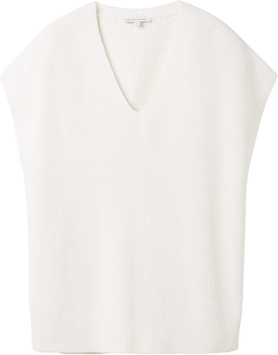 TOM TAILOR Damen Pullunder M 10315 - Whisper White, M 10315 - Whisper White
