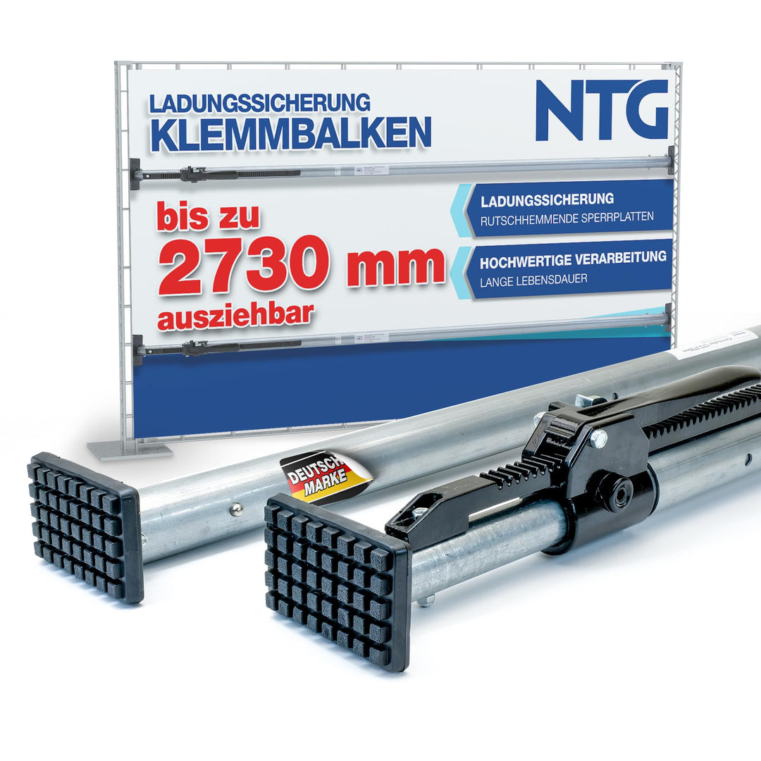 NTG Klemmbalken Sperrbalken, Sperrlatte, Stahl, 1372-2730 mm, Ladungssicherung und Transportsicherun