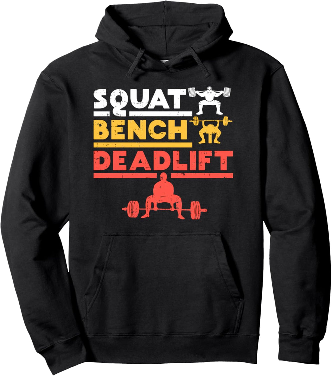 Powerlifting, Kniebeugen, Bank, Kreuzheben, Gewichtheben, T-Shirt Pullover Hoodie
