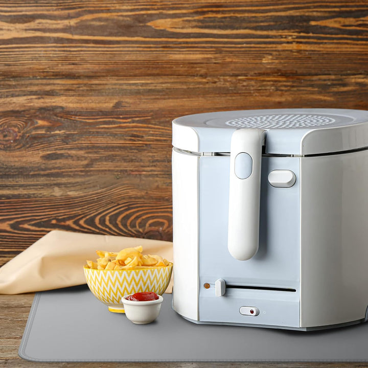 FLASLD Hitzebeständige Matte für Luftfritteuse, feuerfeste Silikonmatten für Küchenarbeitsplatten, A