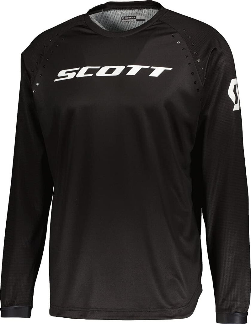 Scott 350 Swap Evo MX Motocross Jersey/DH Fahrrad Trikot lang rot/schwarz 2023 S Schwarz, S Schwarz