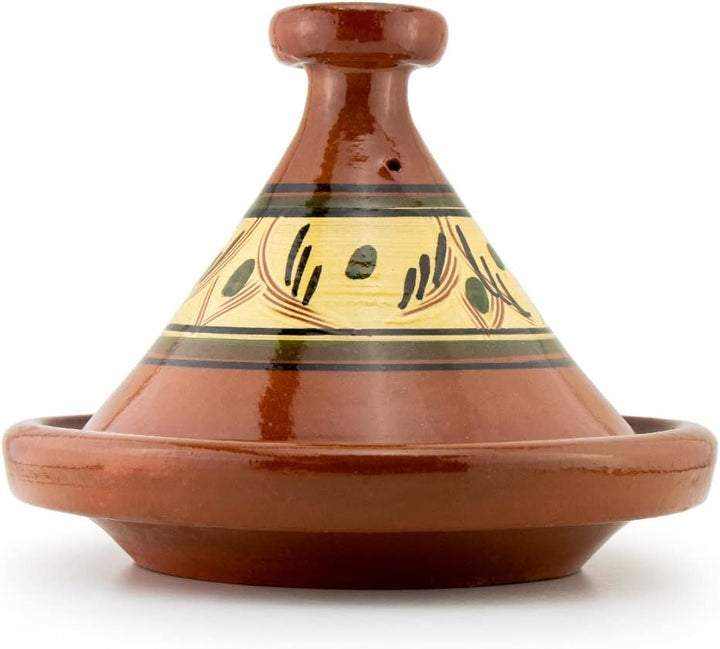 Marokkanische Tajine Tanger glasiert 2-4 Personen Ø 30 cm, Tajin, Tagen, Gartopf zum Kochen, Marokka