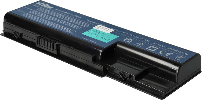 vhbw Akku kompatibel mit Acer Aspire 8935G, 8940G, 8942G, AS5520-5908, AS5720-4230 Notebook (4400mAh