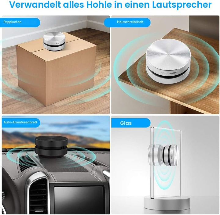 Splenssy Kabelloser BT-Lautsprecher, Knochenleitungs-Lautsprecher, Mini-Lautsprecher, tragbar, laute