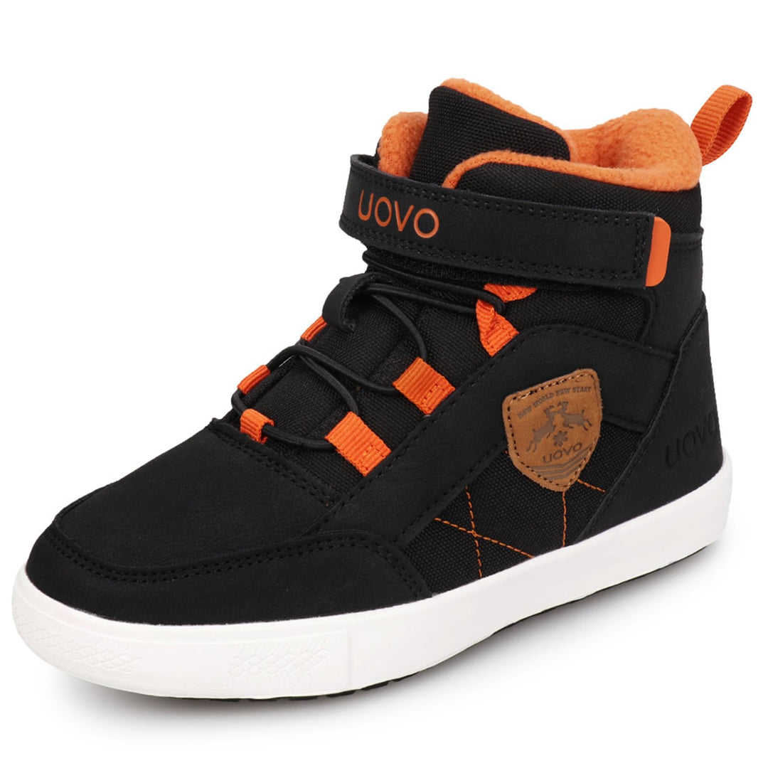UOVO Winterschuhe Jungen Turnschuhe Unisex-Kinder Warm Gefüttert Sneaker Outdoor Winterstiefel rutsc