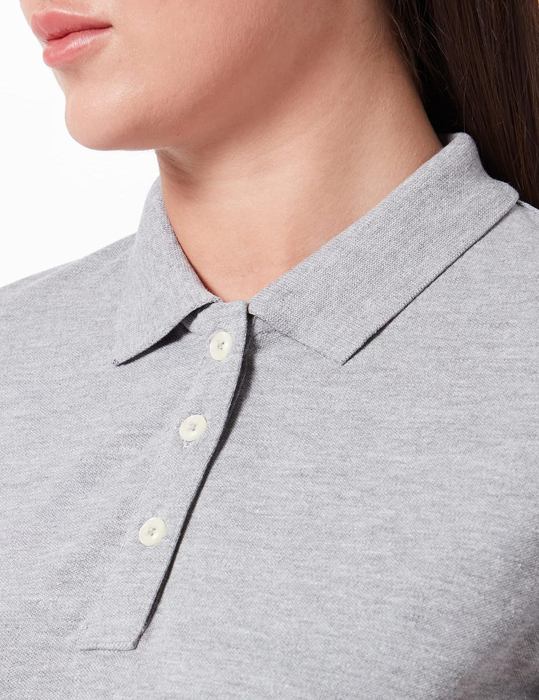 Clique Damen Premium Polo Shirt Polohemd, Grau (Grau), Meliert