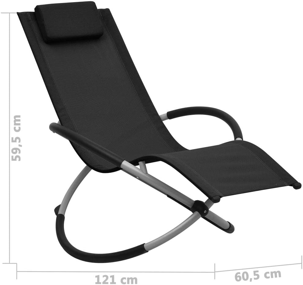 vidaXL Kinder Sonnenliege Schaukelstuhl Liegestuhl Gartenliege Relaxliege Liege Gartenmöbel Schaukel