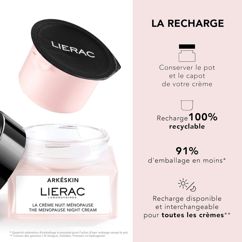 Lierac Arkeskin Nachtcreme, korrigiert sichtbare Zeichen der Menopause auf der Haut, Format 50 ml