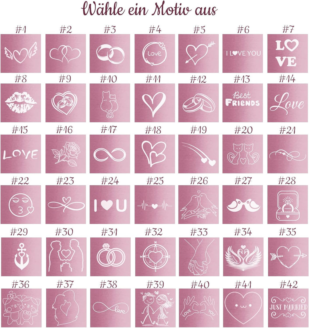 Liebesschloss mit Gravur + 2 Schlüssel - Rosa - frei gestaltbares einzigartiges Liebes Schloss, pers