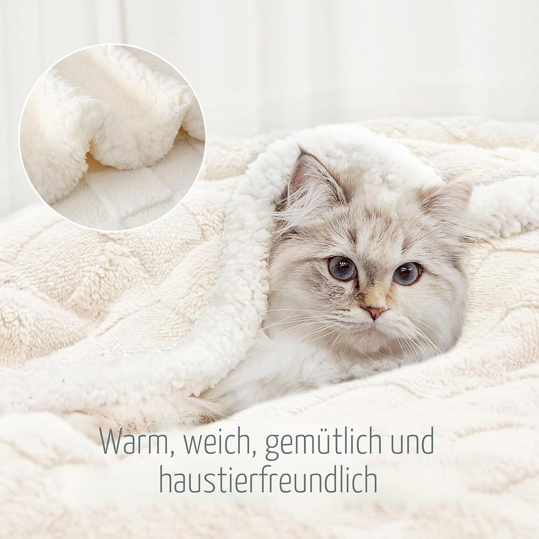 Gracelife Sherpa-Überwurfdecke, Fleecedecke, doppelt, weich, flauschig, warm, Überwurf für Bett und