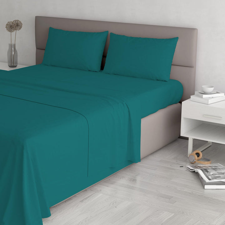 Italian Bed Linen Max Color Bettwäsche-Set, Flasche grün, Doppelte, Flasche Grün