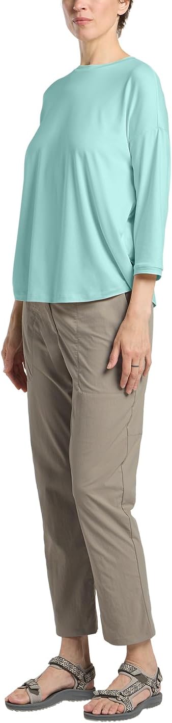 Jack Wolfskin Damen Travel 3 4 T W T-Shirt M Soft Jade Heather, M Soft Jade Heather
