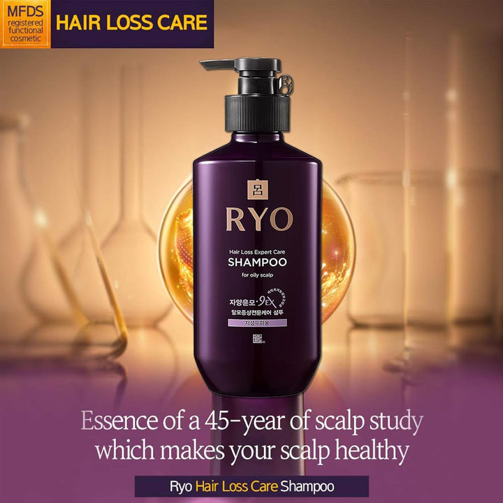 Ryoe Korean Jayang Shampoo for Oily Scalp Purple 400ml by Ryo
