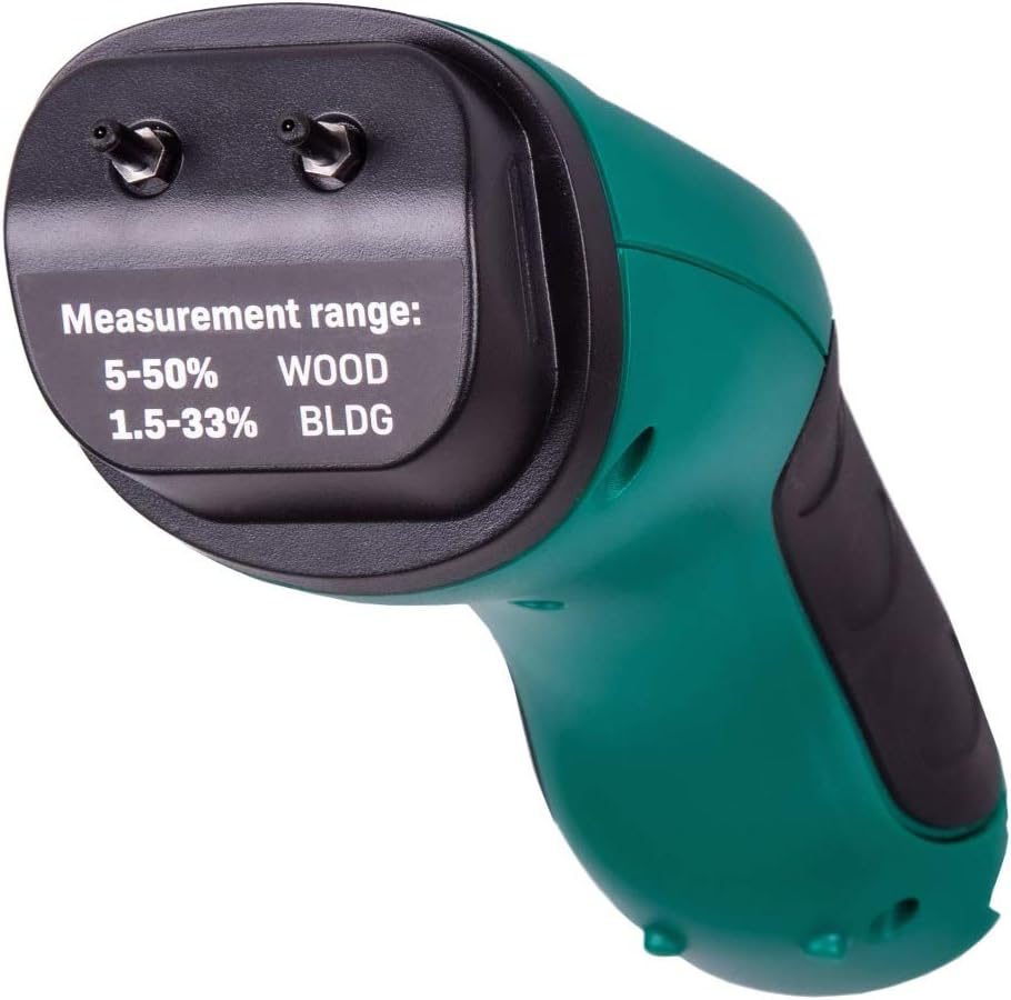 VONROC Feuchtigkeitsmessgerät - LCD Display mit Hintergrundbeleuchtung - Profi und präzise Messung v
