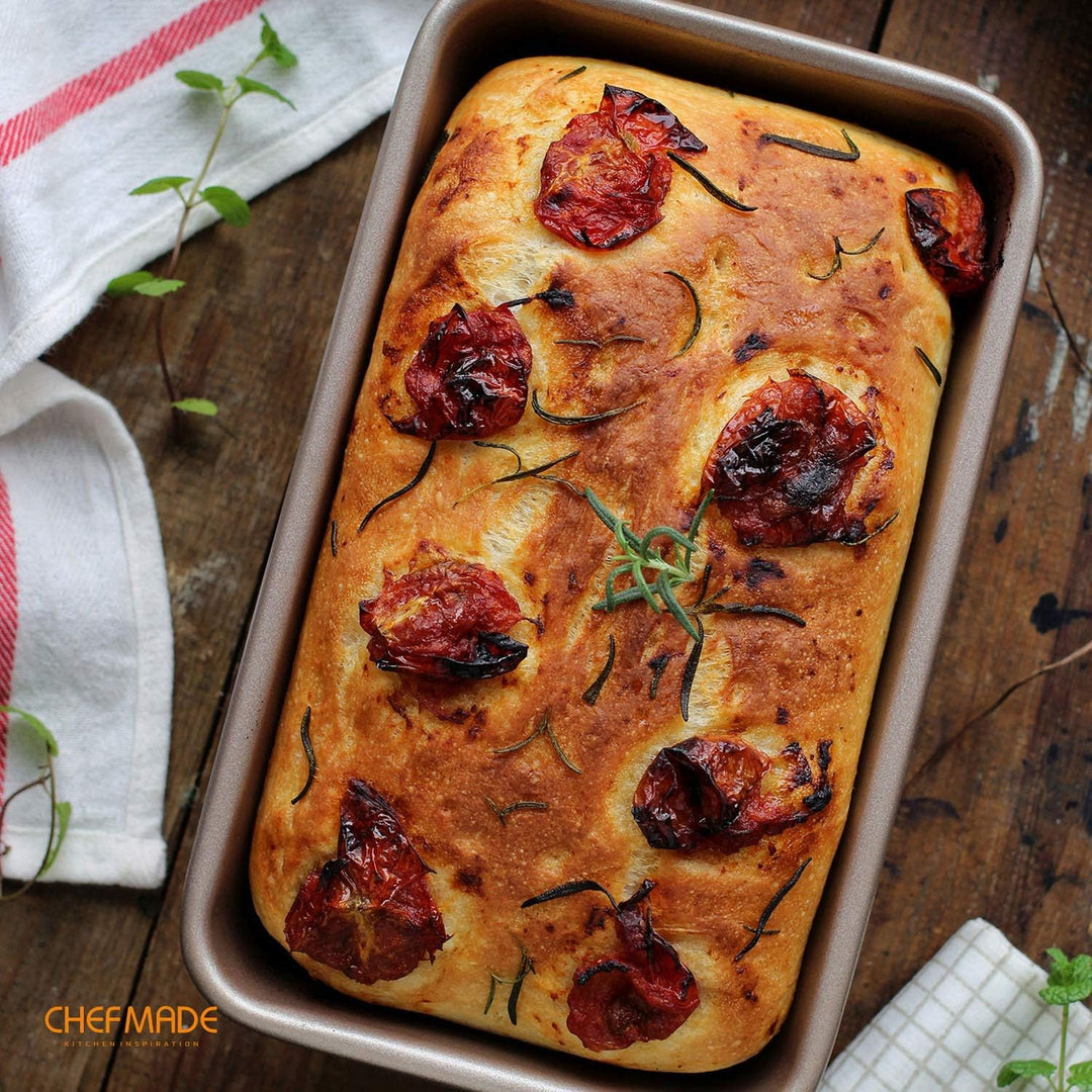 CHEFMADE 9-zoll Rechteck Loaf Pan, Nicht-Stick Längliche Brot und Fleisch Backformen für Ofen Backen