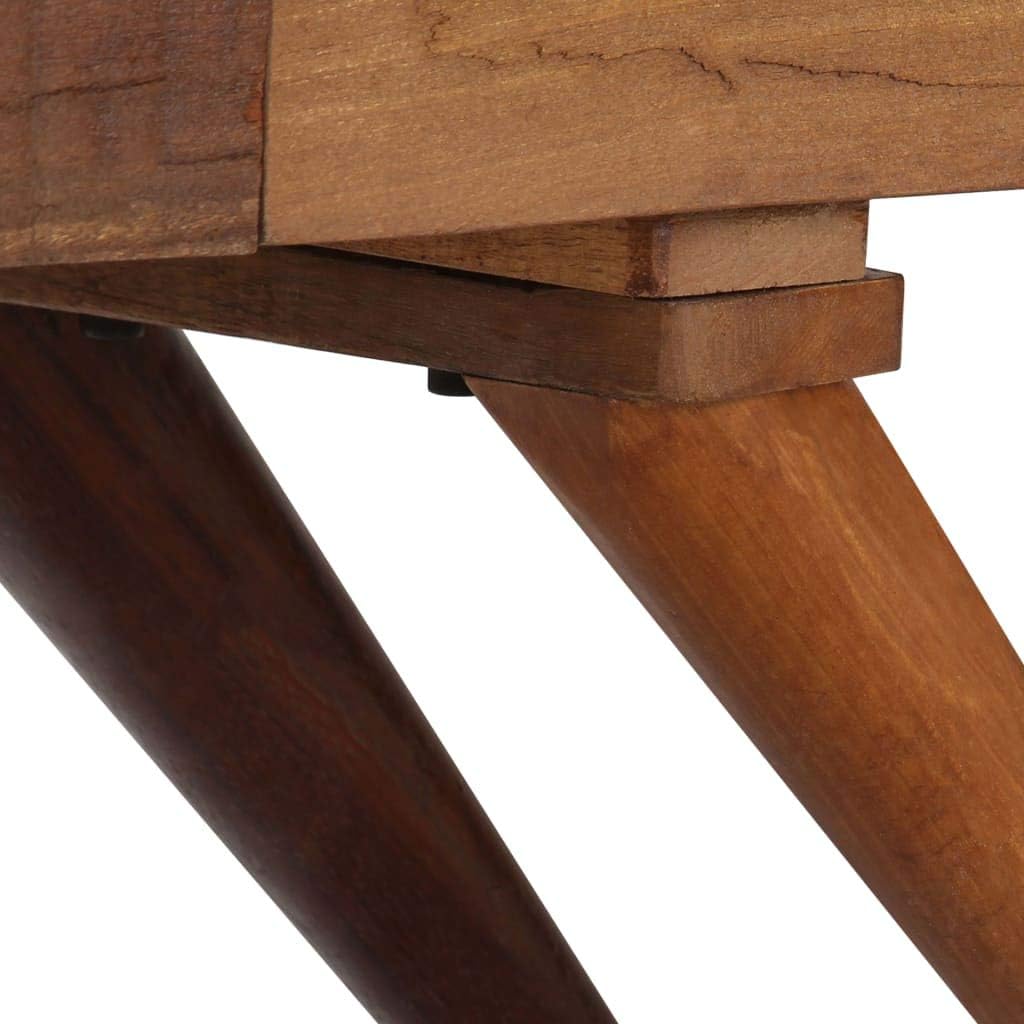 yorten Sideboard aus Recyceltes Massivholz Möbel Schränke Buffets Sideboards Braun 110 x 30 x 75 cm