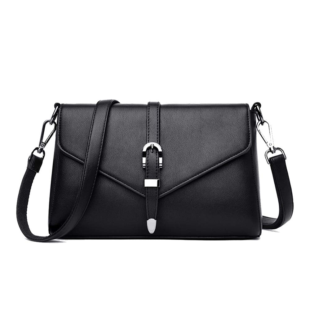 Coolives Damen Umhängetasche aus PU-Leder Kleine Schultertasche Elegant Handtasche Tasche für Dame E