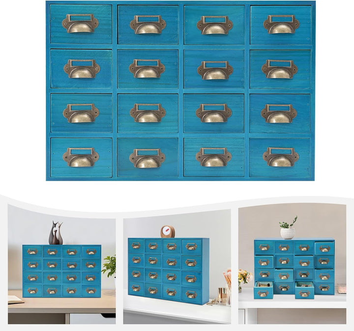 Apothekerschrank 16 Schubladen, Vintage Apothekerschrank Mit Schubladen,Apotheker Schrank Mit Schubl