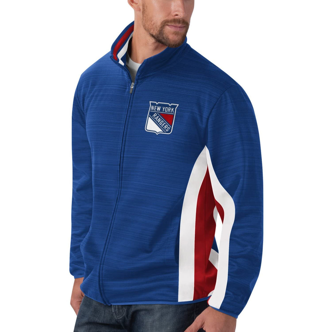 G-III New York Rangers Power Forward NHL Track Jacket Blau L Blau, L Blau