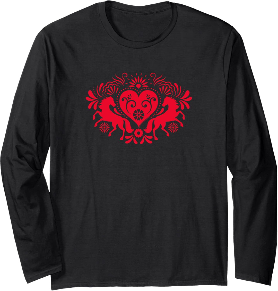 Spirit ungezähmt - Heart Silhouette Miradero Festival Langarmshirt