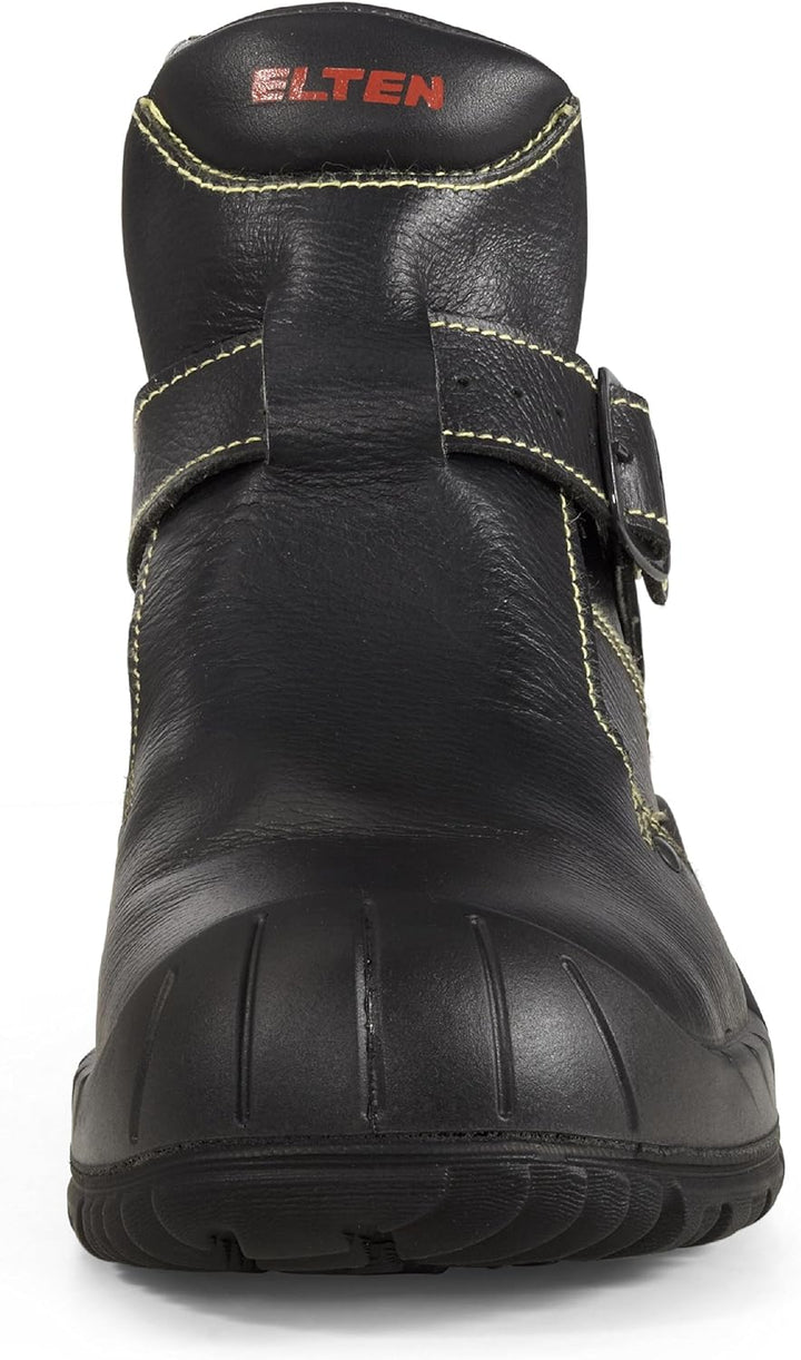 ELTEN Sicherheitsschuhe CARL S3 HI, Damen und Herren, Leder, Stahlkappe, leicht, robust, Schwarz, Gr