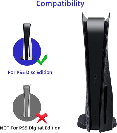Mcbazel playstation 5 Faceplate Austauschabdeckung, playstation 5 staubdichte harte Faceplate-Panel-