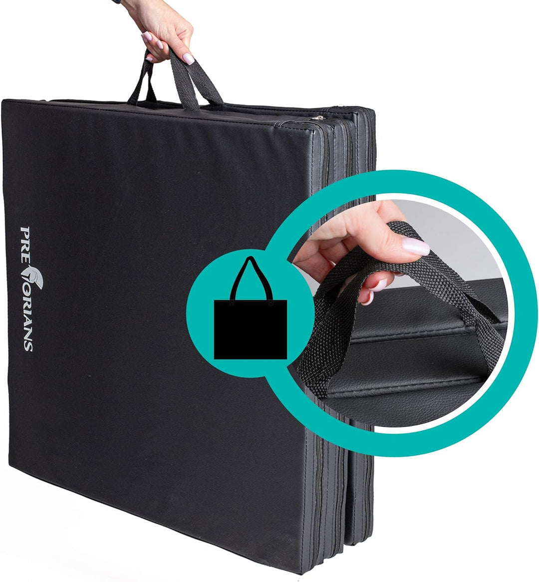 PRETORIANS Klappbare Turnmatte Kinder Erwachsene 180x60x5 cm, Fitnessmatte, Gymnastikmatte dicke 5 c