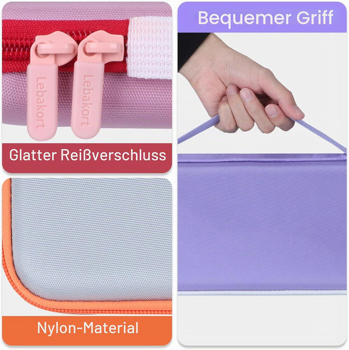 Lebakort Hart Schutz Hülle Etui Tasche für Logitech POP ICON Keys Tastatur | Hartschale, Weiches Inn