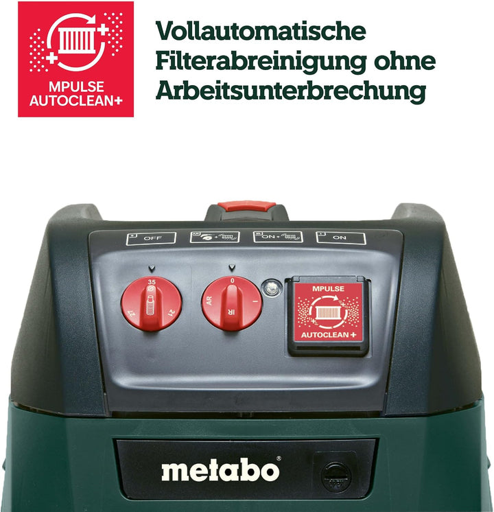 metabo Allessauger ASR 35 M ACP – 602058000 – Baustellen- und Werkstatt-Staubsauger mit MPulse-Filte