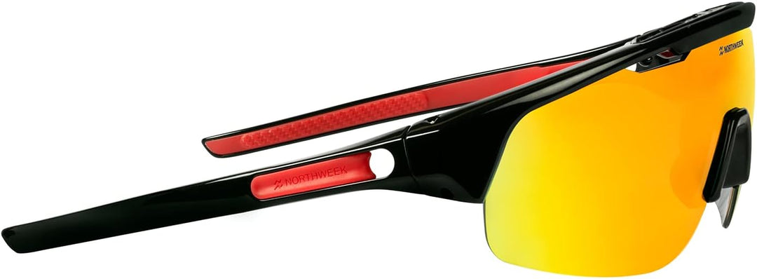 Northweek Unisex Cycling Sonnenbrille Einheitsgrösse Red Polarized · Black, Einheitsgrösse Red Polar