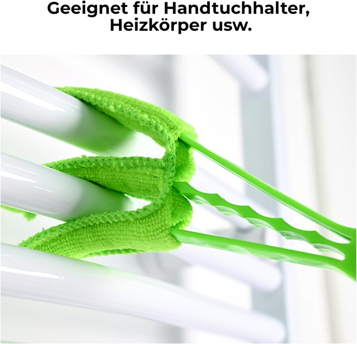 S'AFIELINA Jalousien-Staubwedel, Handtuch-Heizkörper- und Rolladen-Reinigungsbürste, handwaschbare M