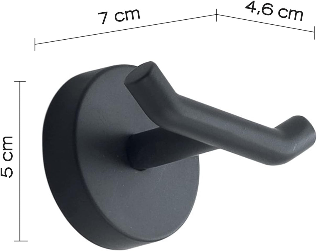 Gedy Eros Kleiderbügel, Cromall, Schwarz, 5 x 7 x 4,6 5x7x4,6 Schwarz, 5x7x4,6 Schwarz