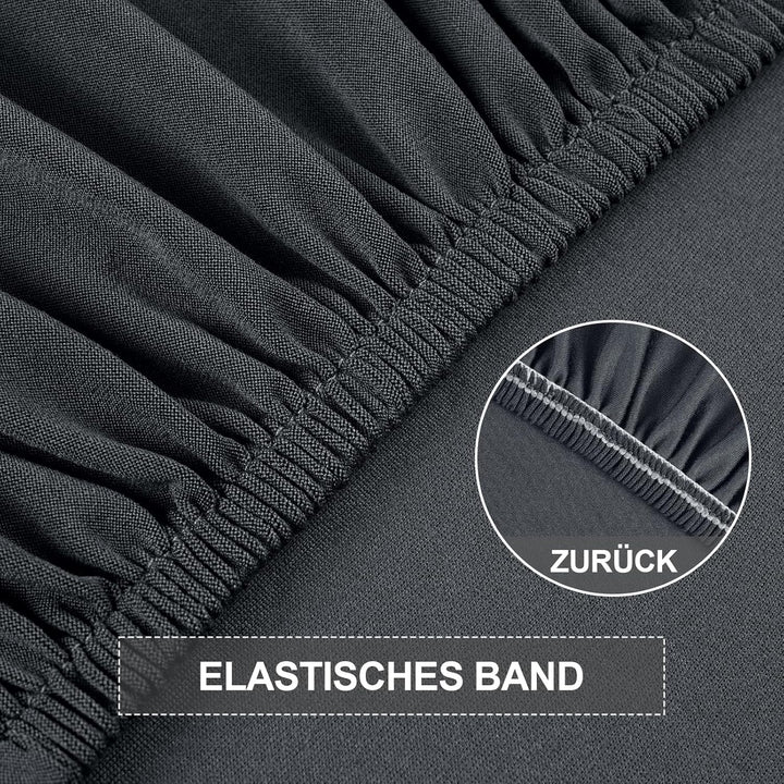 Yugarlibi Stuhlhussen 6er Set Stretch Stuhlhussen Schwingstuhl Elastische Hussen Stuhlbezug Abnehmba